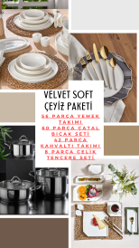 Soft Velvet Çeyiz Paketi 166 Parça - Neva
